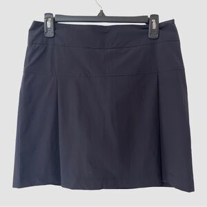 L'Etoile Sport Navy Side Pleats Golf Skort M ($185)